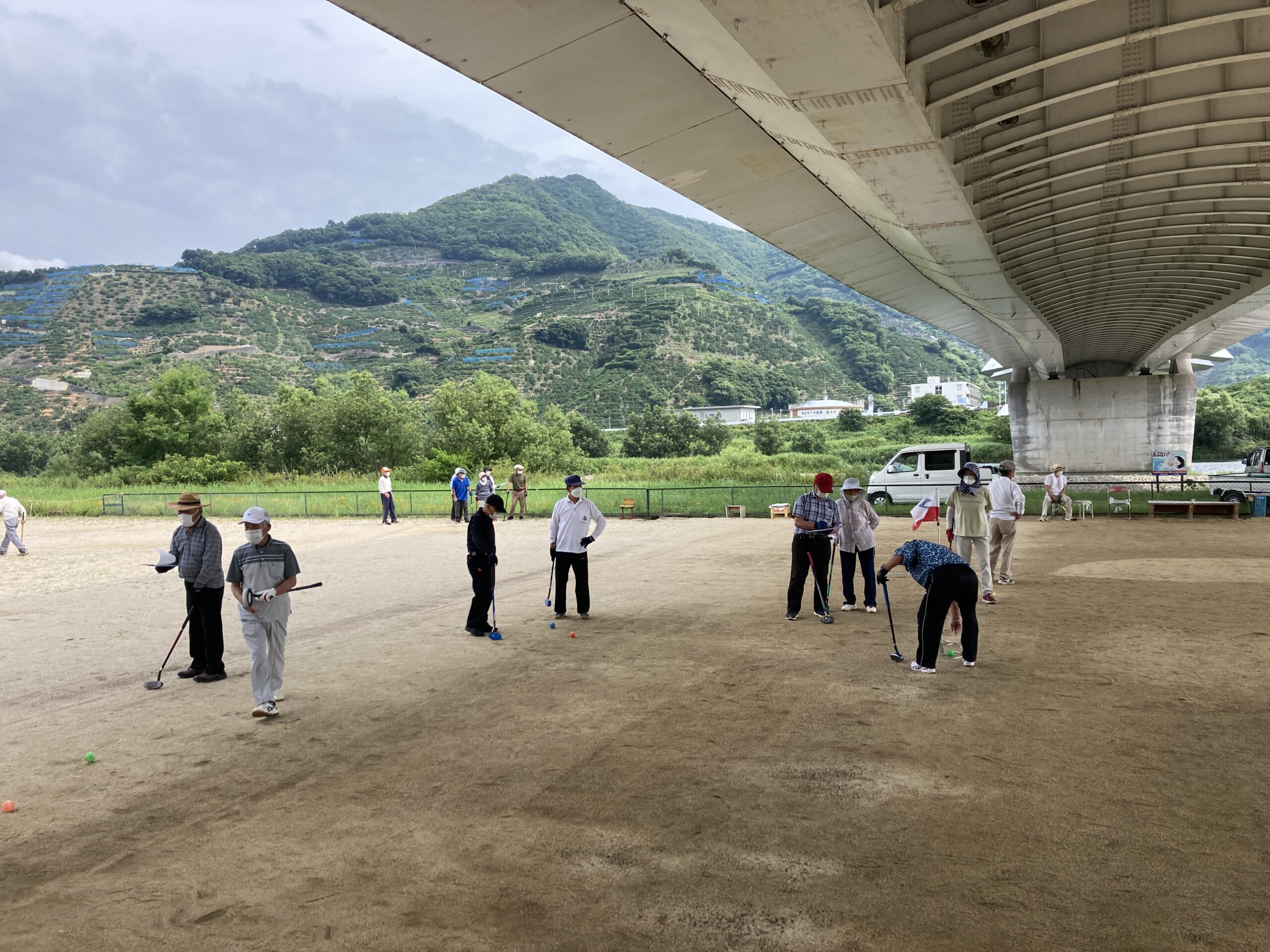 老人クラブ主催　グラウンドゴルフ大会を開催しました！
